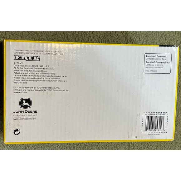 New! ERTL John Deere 1963 4020 Diesel Tractor w/Cab 1/16  Die-cast  #45312 Misb! - Picture 7 of 7